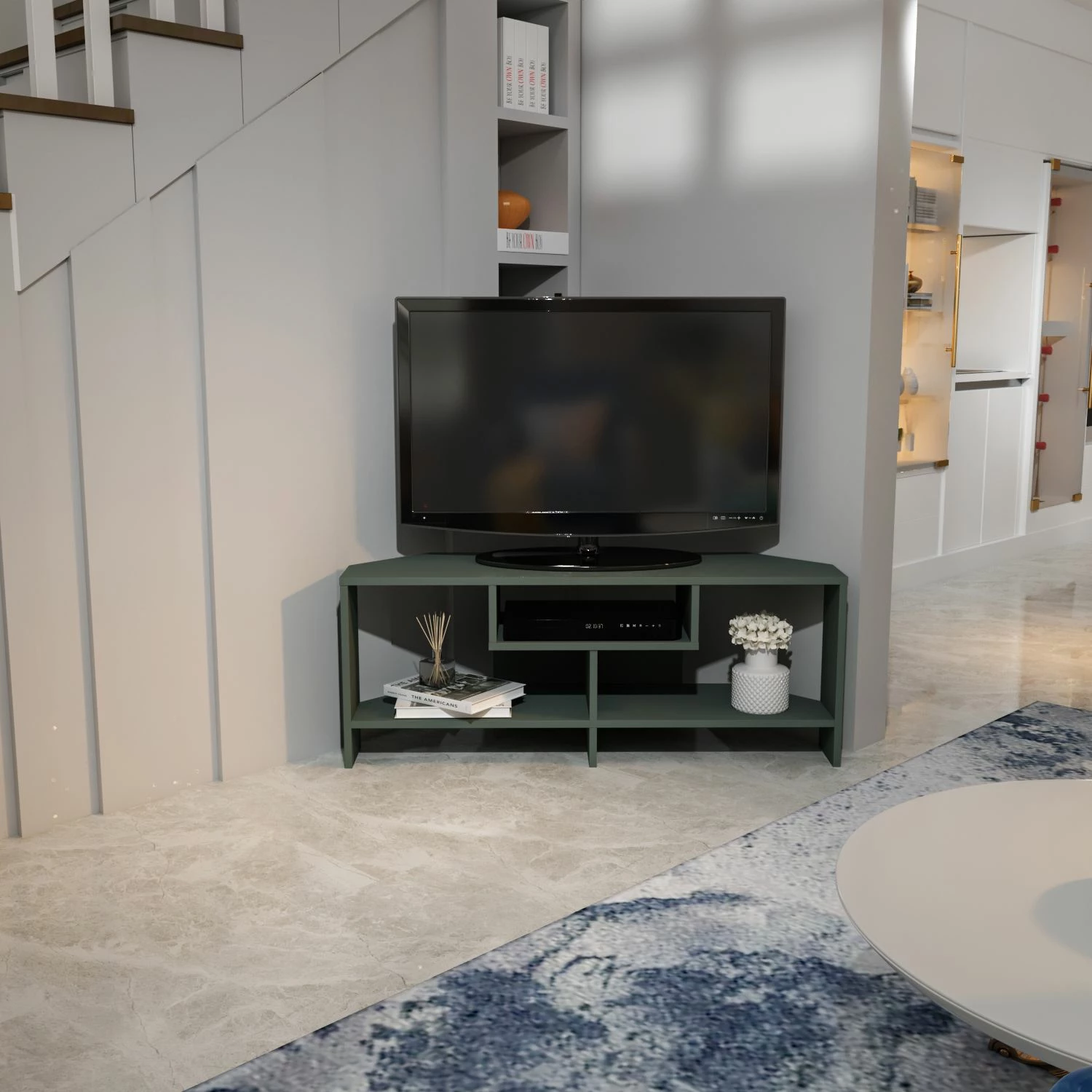 Komodë TV, ngjyrë e gjelbër, Skye Decor, Maldiv