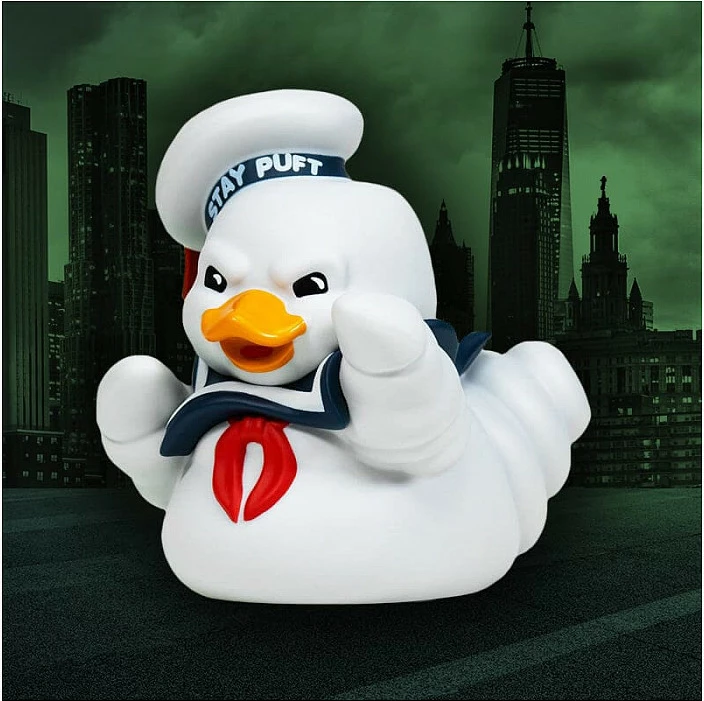 Figurinë koleksionuese TUBBZ Ghostbusters Stay Puft, 9 cm, PVC, e bardhë/kuqe/blu