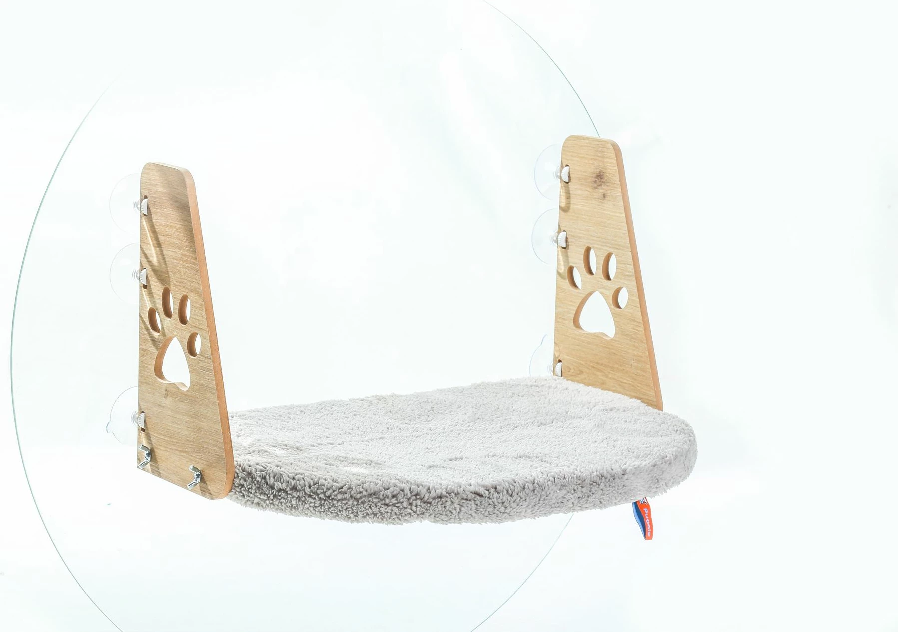 Shtrat për kafshë, Paws & Whiskers, shtrat dritareje, ngjyrë gri