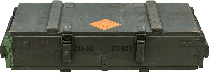 Kuti Municioni Various Wooden army box #4 set 86X42X42CM