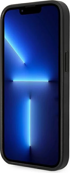 Mbështjellës Karl Lagerfeld KLHCP14MSAPCHK për iPhone 14 Plus 6.7", Saffiano Choupette Head Patch, i zi