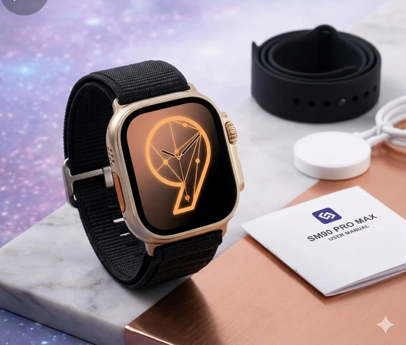 Orë Inteligjente Premium me 2 Rripa dhe Funksione Fitness – SM90 Pro Max
