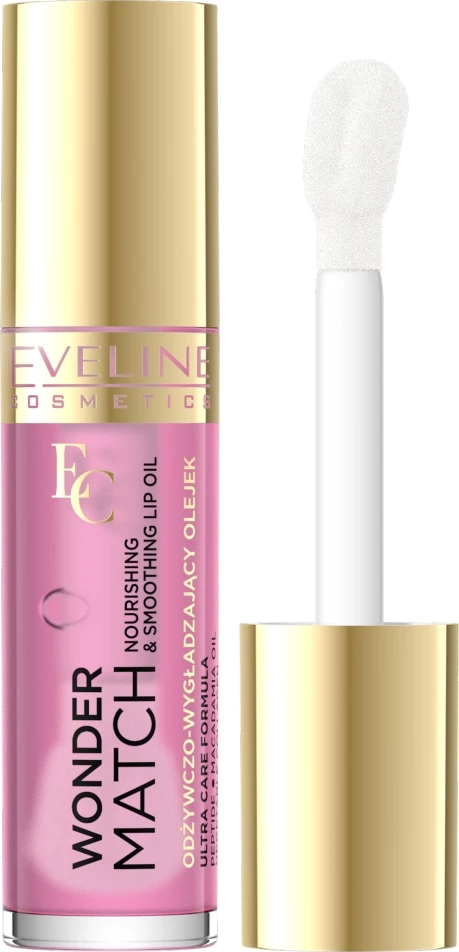 Vaj për buzë Eveline Cosmetics Wonder Match Lip Oil 02 Delicate Rose për femra, 5ml