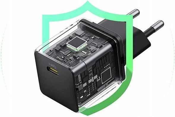 Karikues muri Baseus Palm 30W USB-C EU, i zi, 1 copë