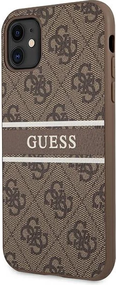 Mbështjellës Guess 4G Stripe për iPhone 11/XR 6.1", kafe