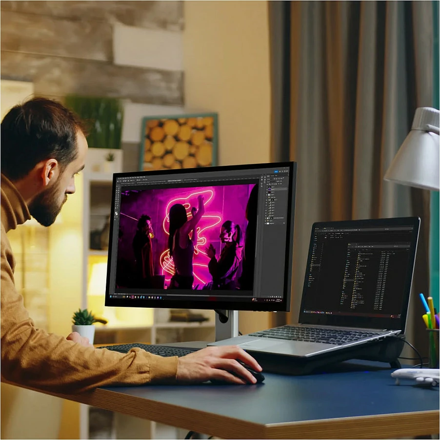 Monitor ALOGIC Clarity 5K Touch 27", 5120x2880, USB-C 65W, touchscreen, i zi/argjendtë