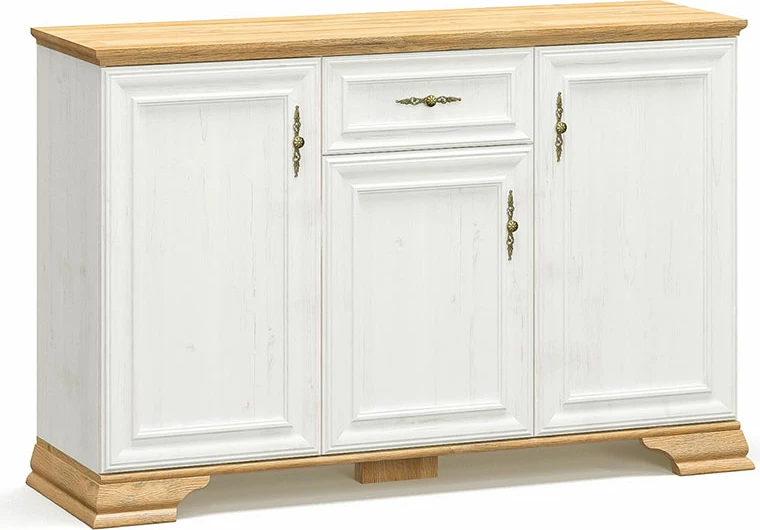 Bufe Jaden ngjyrë lisi të artë-bardhë antike 137.5x39x88.5cm