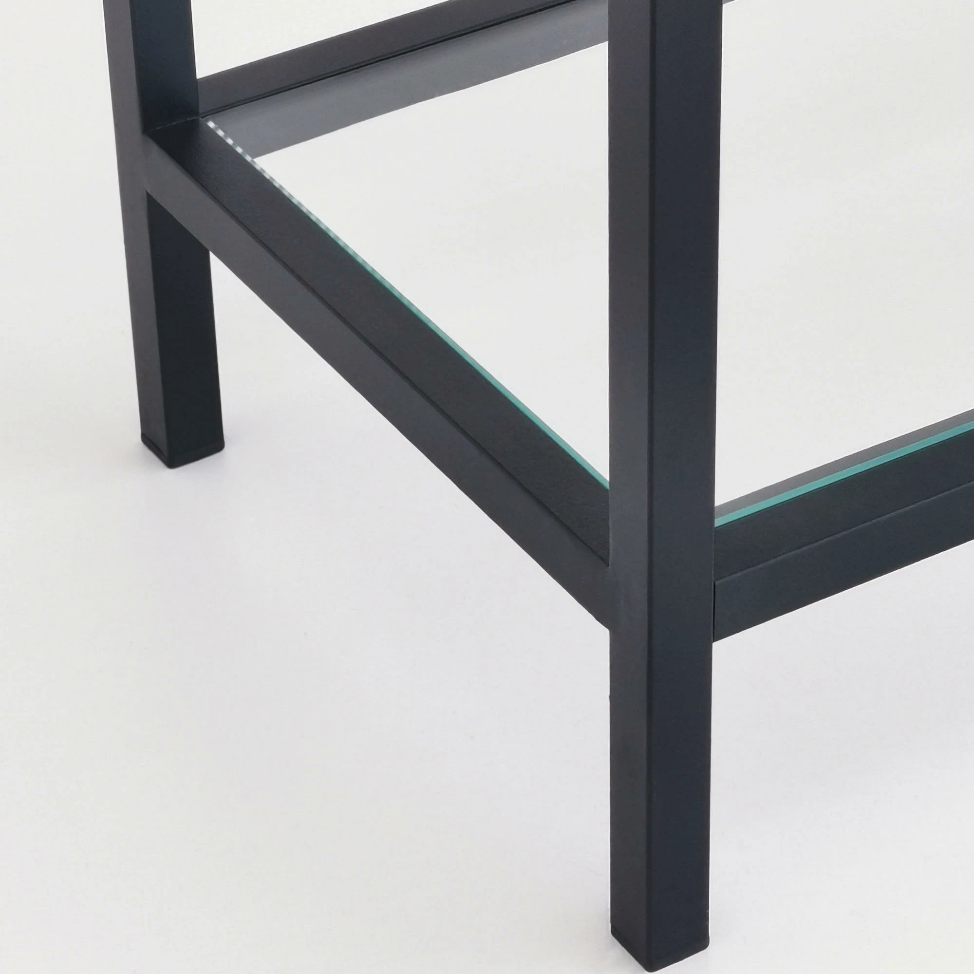 Raft librash Hanah Home, K100, ngjyrë e zezë, 80x165x30 cm