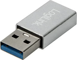 Adapter USB LogiLink AU0056, USB-A 3.2 Gen 1 në USB-C, 5 Gbit/s, Silver