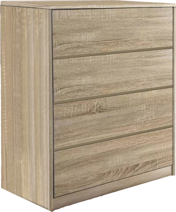 Komodë me sirtarë mdf, ngjyrë natyrale, 80x40x80cm