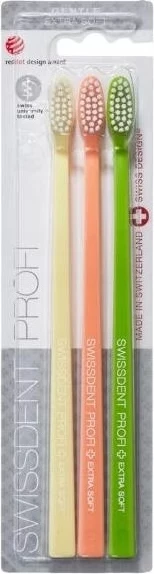 Furçë dhëmbësh Swissdent Profi Gentle Extra Soft 3 copë