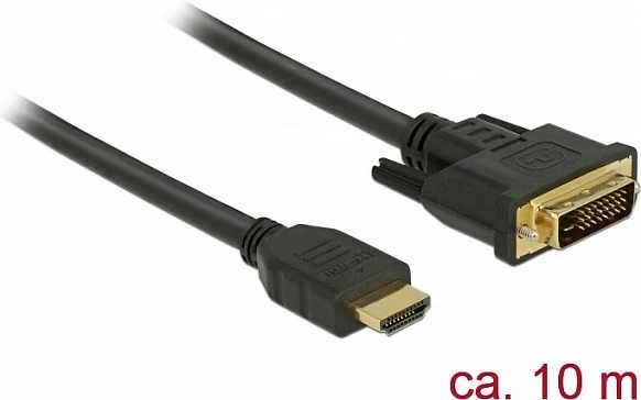 Kabllo HDMI në DVI DeLOCK 85657, 10 m, 2560x1600, e zezë