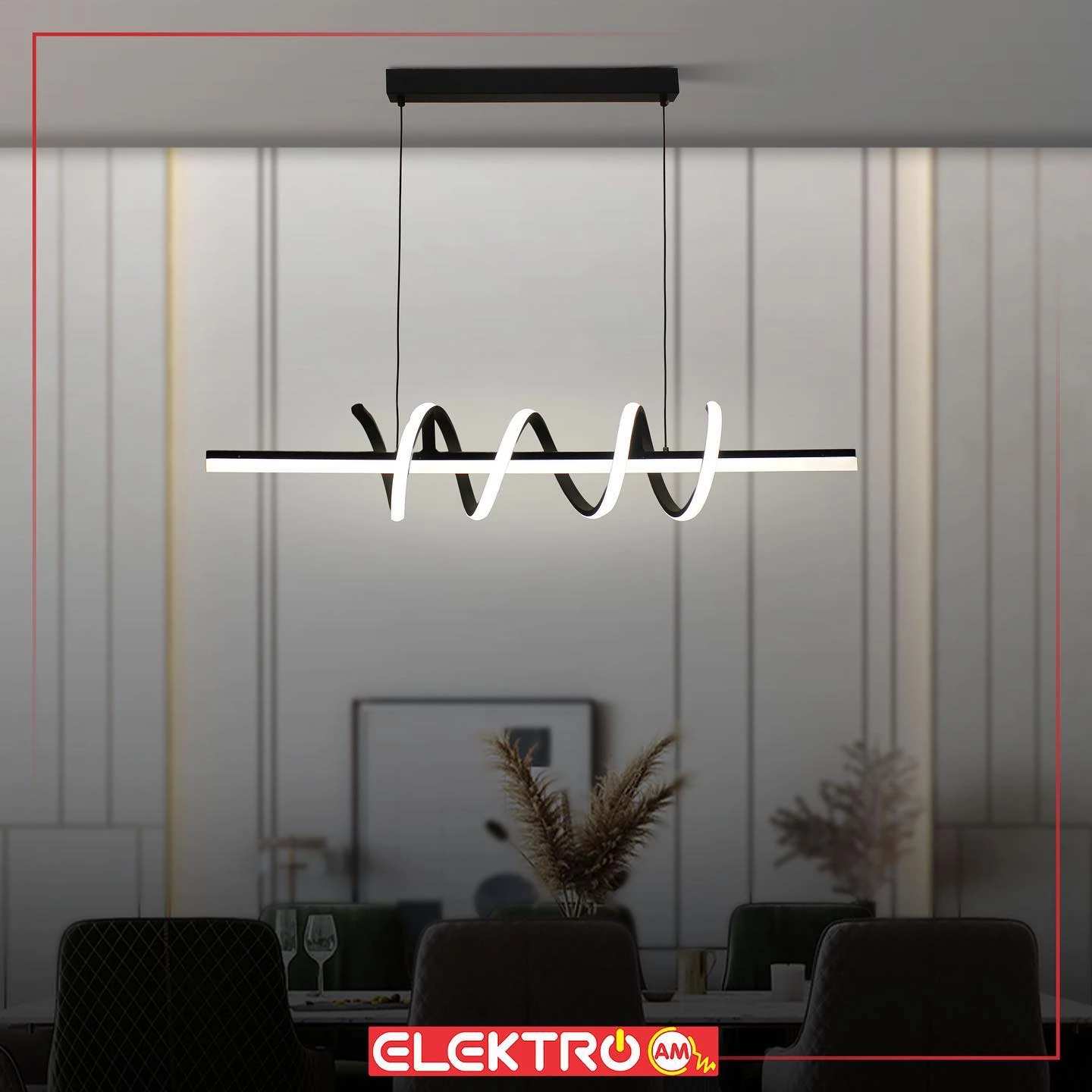 Abazhur LED linear 8131 BK