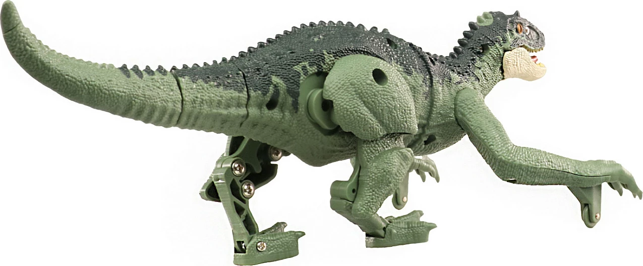 Dinozaur me telekomandë AMEWI 40013 Tyrannosaurus, 2.4 GHz, me drita dhe zë, bateri LiPo 100 mAh, jeshil