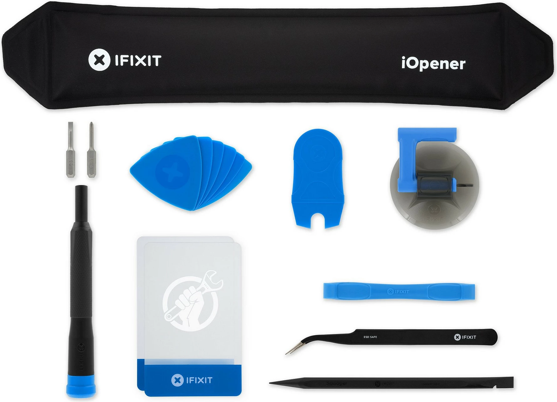 Set veglash iFixit iOpener Toolkit, 16 pjesë, zi/blu