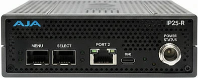 Konvertues video IP AJA IP25-R, 2x LAN, USB-C, e zezë