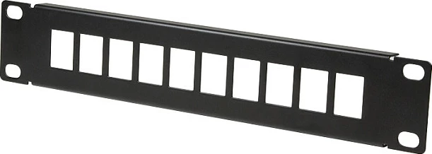 Panel keystone LogiLink 10", për 10 keystone jacka, i zi