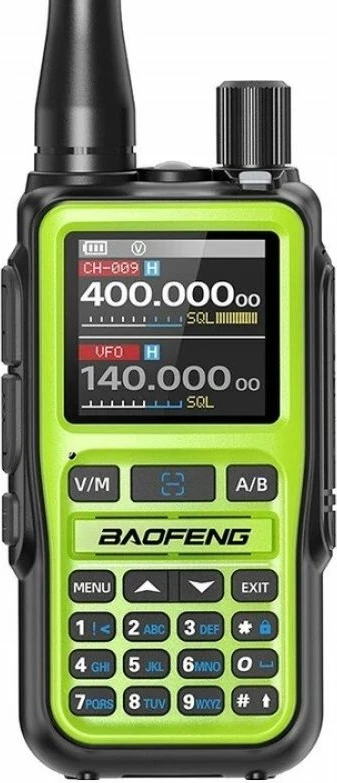 Radio dore Baofeng UV-5R EU MINI USB-C Bluetooth, e gjelbër