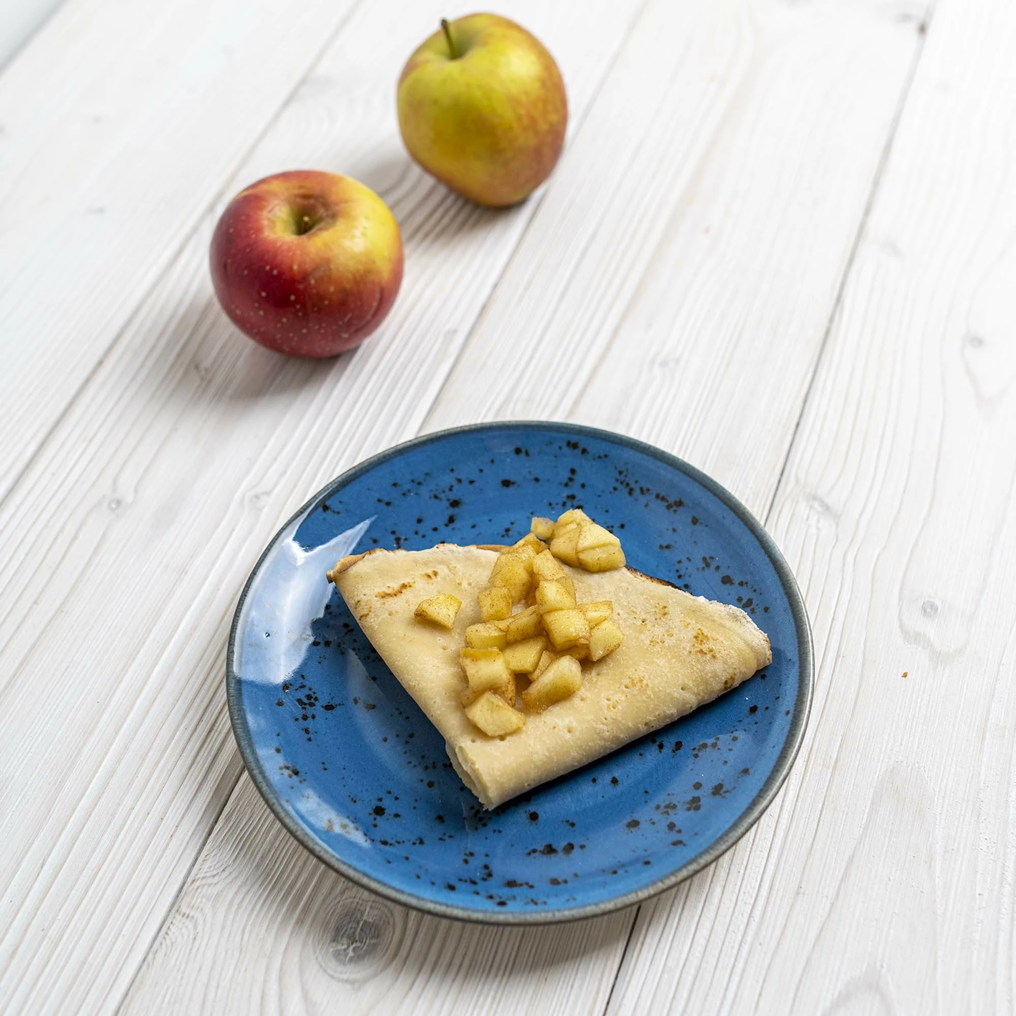 Pjatë e sheshtë Fine Dine Iris Ø190 mm, porcelan, blu, set 6 copë