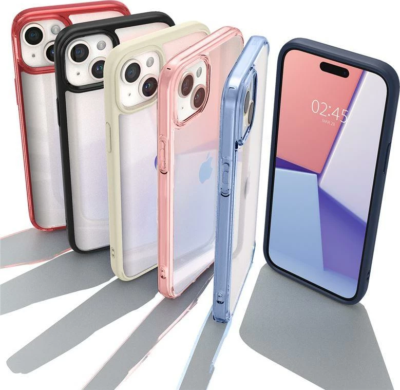 Mbështjellës Spigen Ultra Hybrid për iPhone 15 Plus, zi