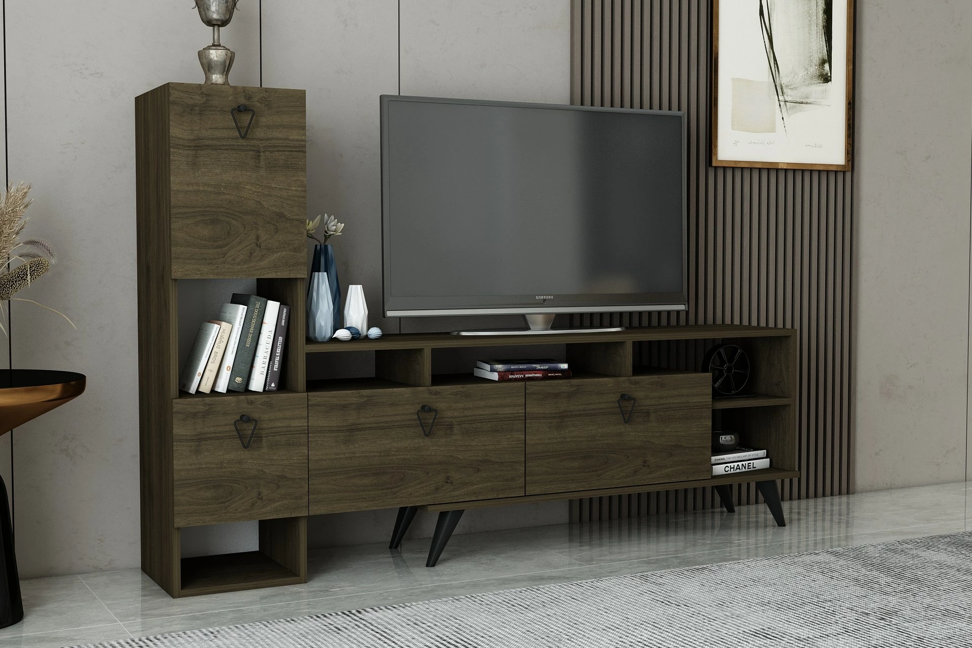 Komodë TV Hanah Home, ngjyrë arre, Emmy