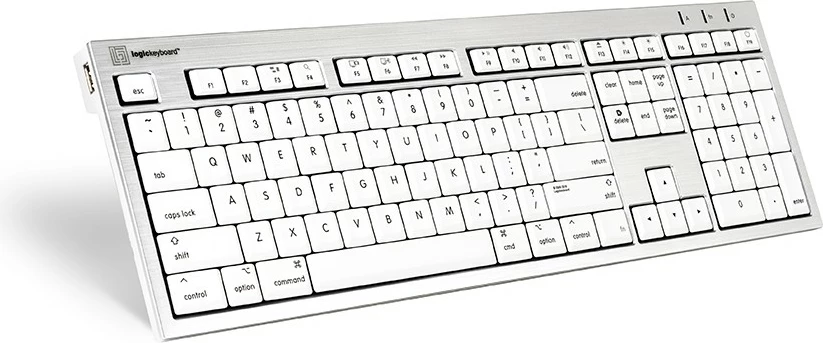 Tastierë LogicKeyboard ALBA FR për Mac, bardhë