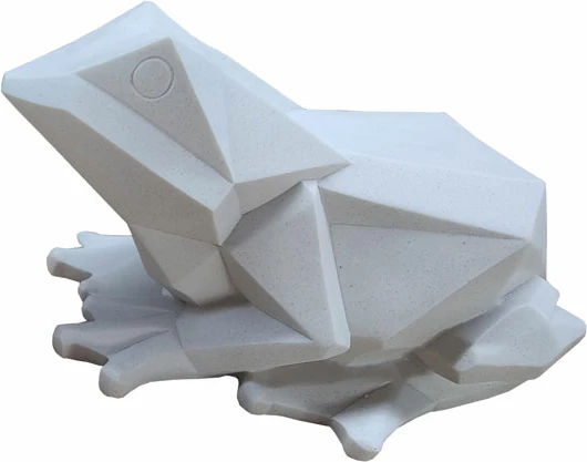 Dekor bretkose, polirezine, e bardhë, 25x16x14cm