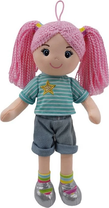 Kukull leckë, TULILO, Kaja 9532, 35 cm, për bebe 0m+, rozë