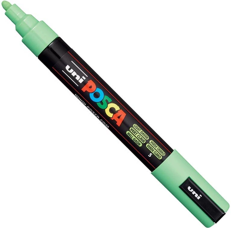 UNI POSCA Marker – Jeshile e Çelët (Light Green)