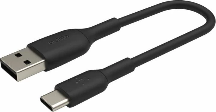 Kabllo adapter USB-C në USB-A Belkin CAB001bt0MBK 15 cm, e zezë