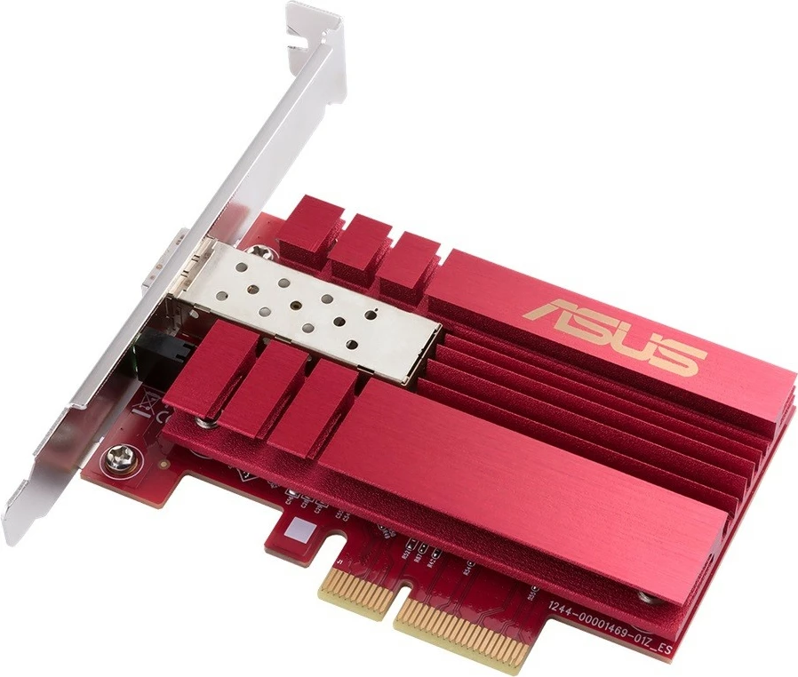 Kartë rrjeti Asus XG-C100F, PCIe, 10Gb SFP+, e kuqe