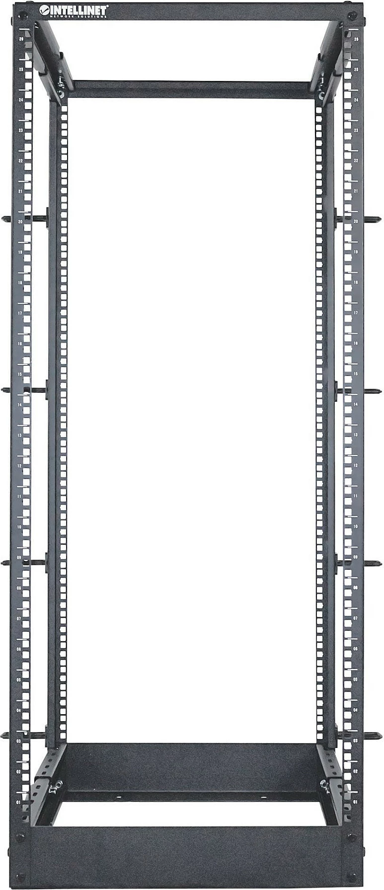 Rak rrjeti Intellinet 19", 26U, 4-post open frame, 360kg, i zi