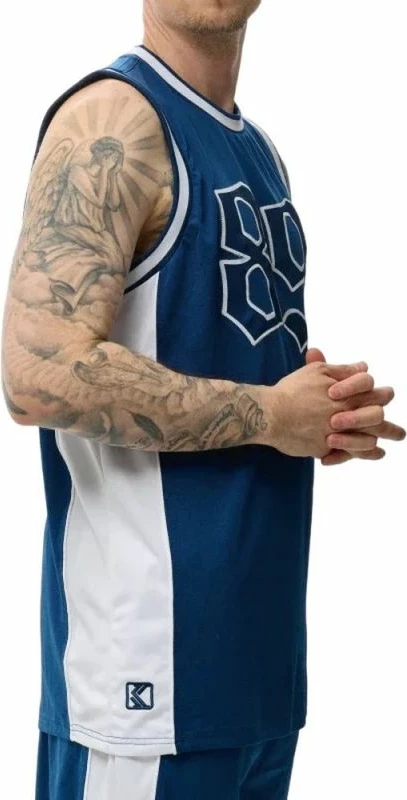 Maicë basketbolli Karl Kani, për meshkuj, blu [Madhësia: M]
