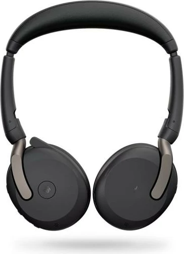 Kufje me mikrofon Jabra Evolve2 65 Flex MS 26699-999-889, stereo, Bluetooth, ANC hibride, rreze 30 m, me dok karikimi, e zezë