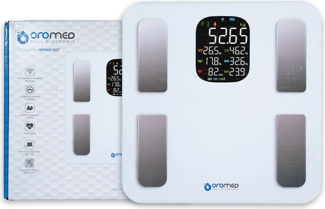 Peshore elektronike banjo Oromed ORO-BLUETOOTH SMART, e bardhë