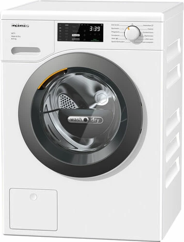 Rrobalarëse-tharëse Miele WTD160 WCS WT1, 8 kg/5 kg, PerfectCare, e bardhë