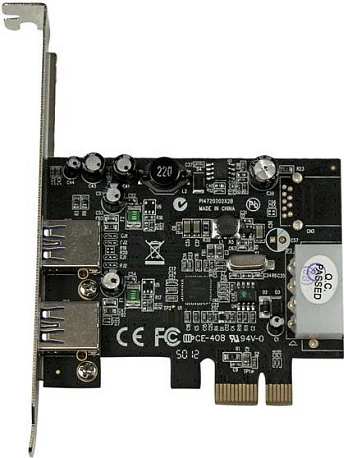 Kartelë zgjerimi PCIe StarTech.com PEXUSB3S25, 2x USB 3.2 Gen 1, UASP, 5 Gbps, full/low profile, e zezë/argjend