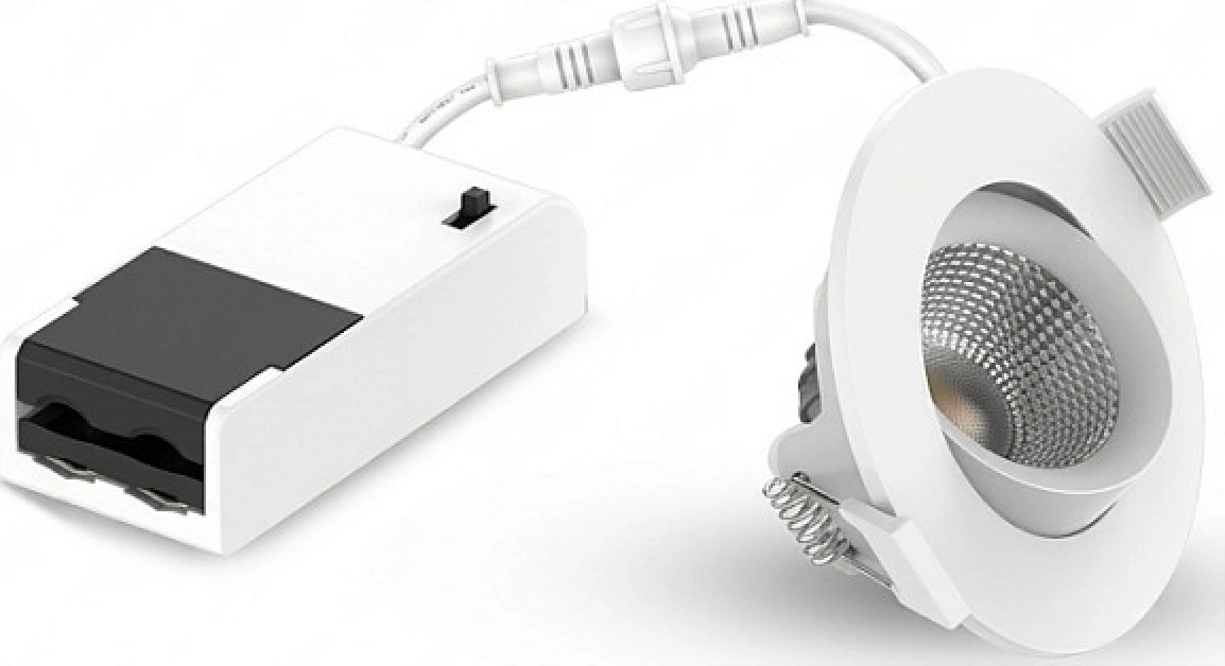 Spot LED i zhytshëm leuchtek SPR-6W-XWW, 6W, IP44, ngjyrë drite e rregullueshme, i bardhë