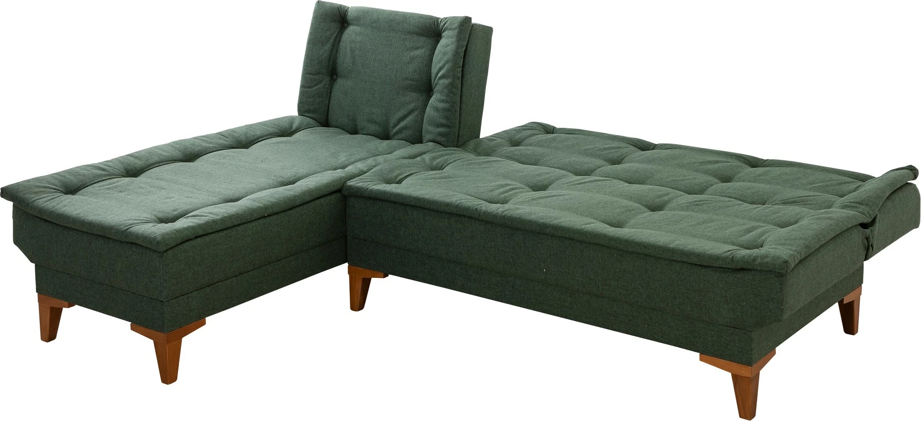 Kënd-sofë krevati Atelier del Sofa, Santo majtas, ngjyrë e gjelbër