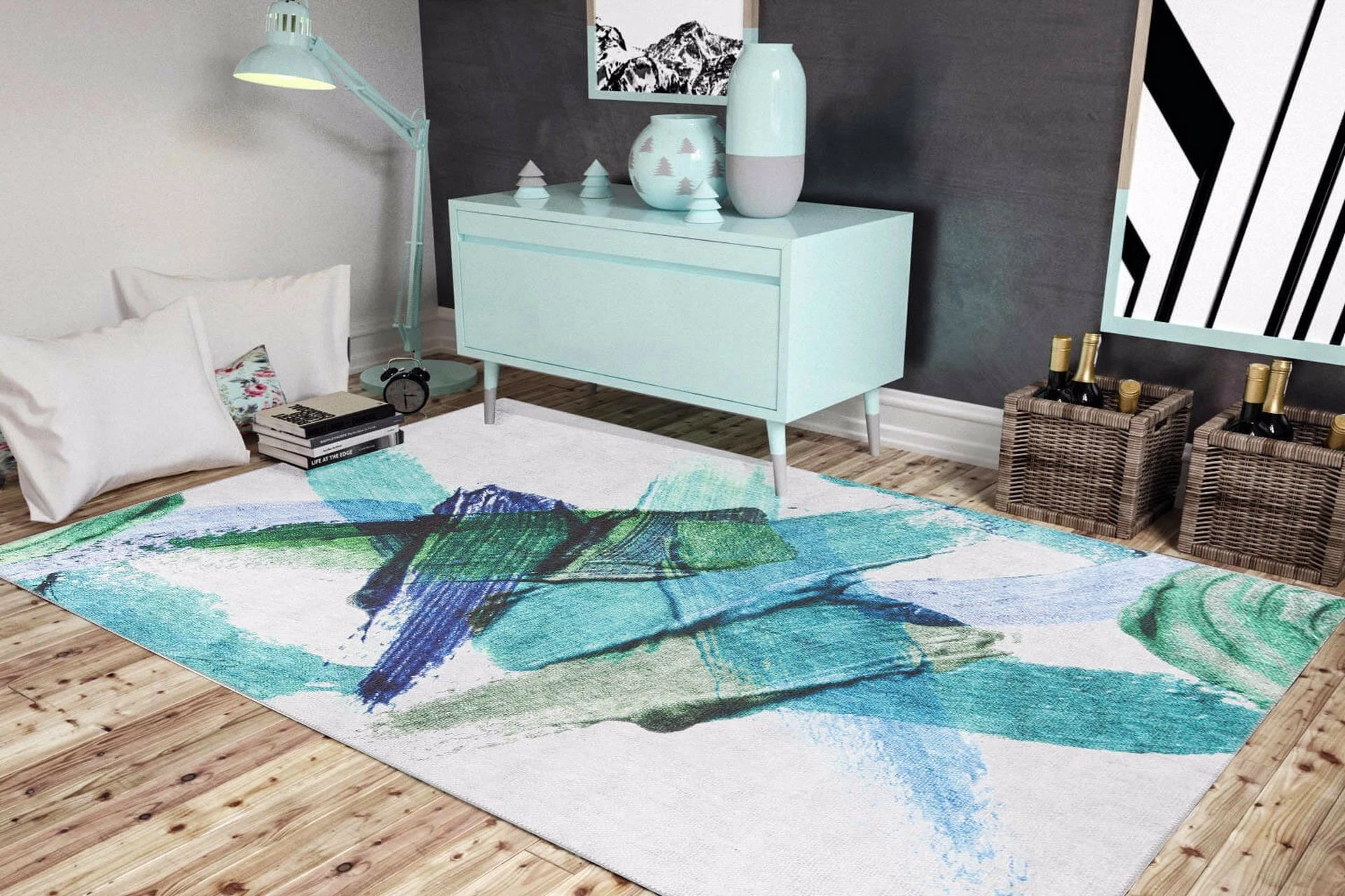Qilim (210 x 310) Conceptum Hypnose, Funk Chenille, jeshil AL 287