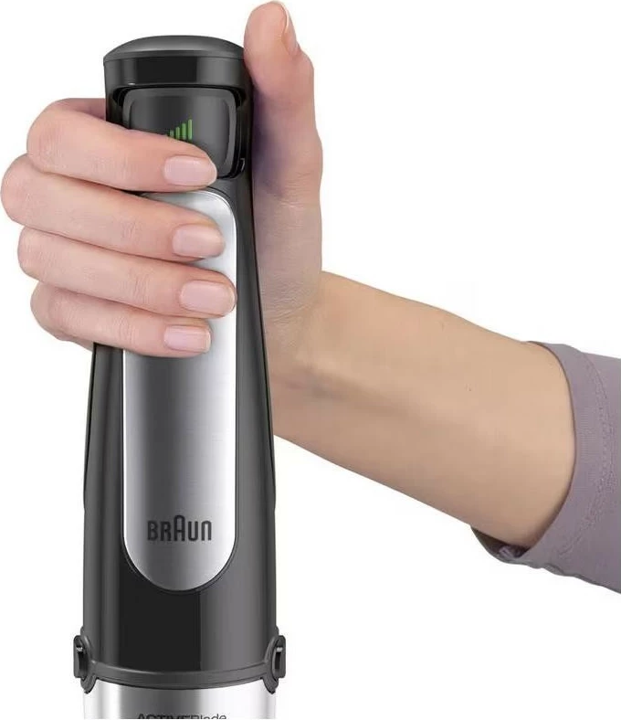 Blender dore Braun MultiQuick 7 MQ7075X 1000W, set me aksesorë, zi/argjend