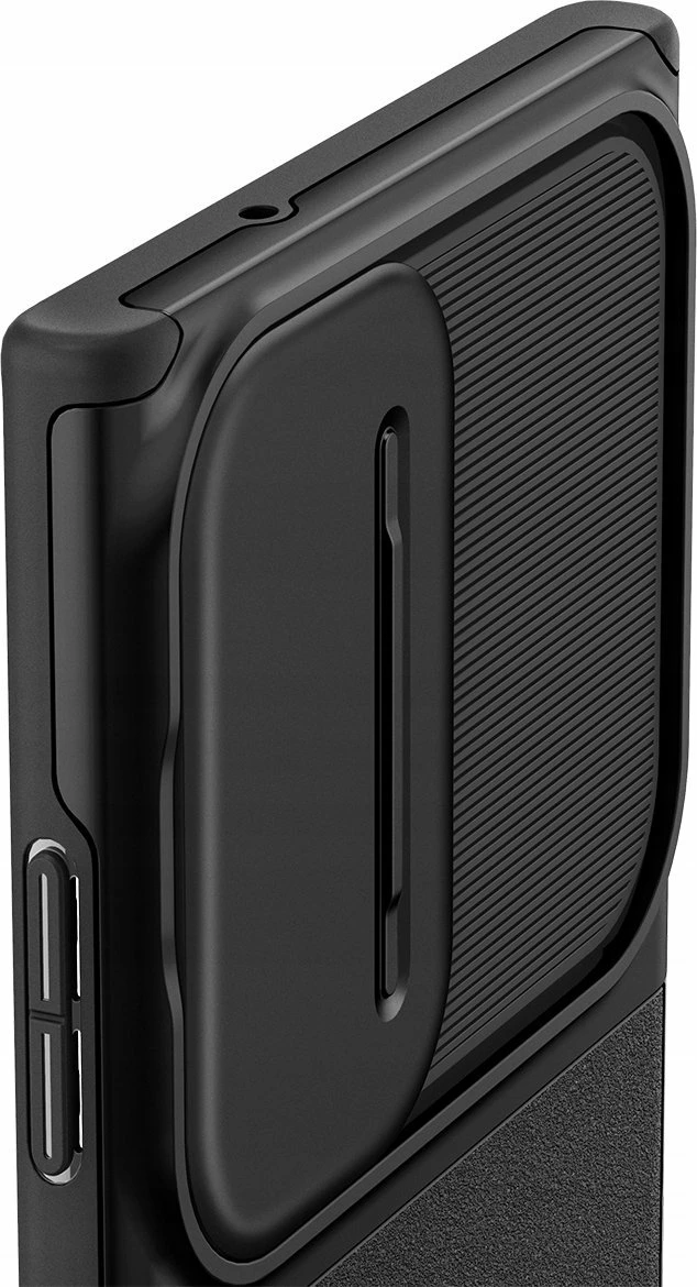 Mbështjellës Spigen Optik Armor për Samsung Galaxy S25 Ultra, mbrojtje lente me slider, TPU/PC, Black, me xham të kalitur