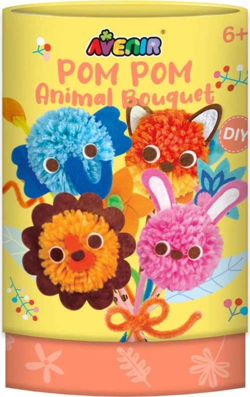 Set kreativ MG DYSTRYBUCJA Pom Pom Bouquet me pompone, shumëngjyrëshe