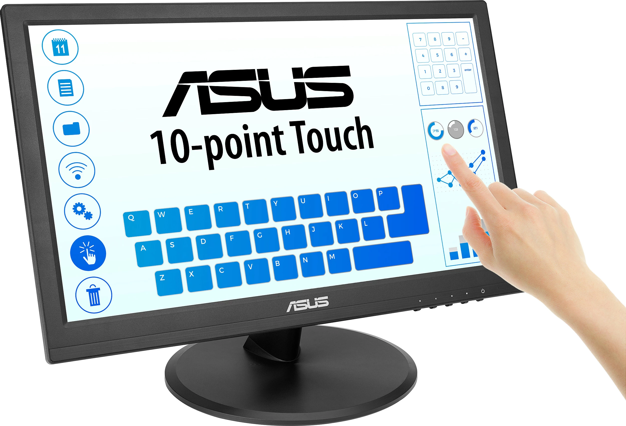 Monitor ASUS VT169HE, 15.6", Full HD, LED, Touchscreen, i zi