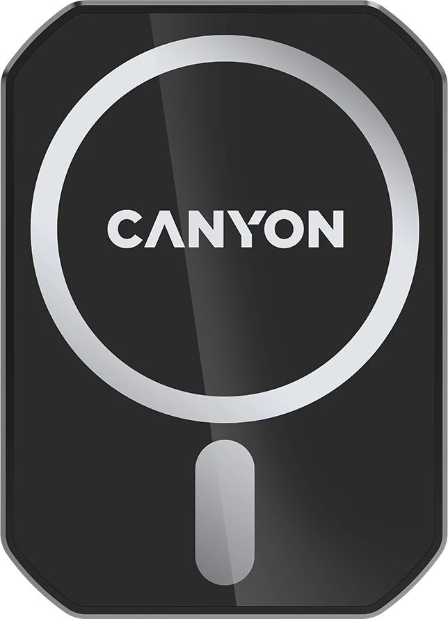 Mbajtës magnetik për veturë me karikues wireless CANYON CH-15 (CM-15) 15W, i zi