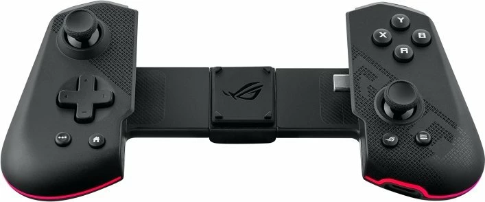 Kontroller gaming Asus ROG Tessen 90GC01D0-BGP000, USB-C për Android, palosshëm, 20 butona, 2 analoge, me ndriçim, me mbajtëse telefoni, e zezë/gri