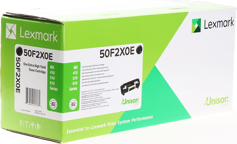 Toner Lexmark 50F2X0E rendiment ekstra i lartë 10000 faqe XXL, i zi