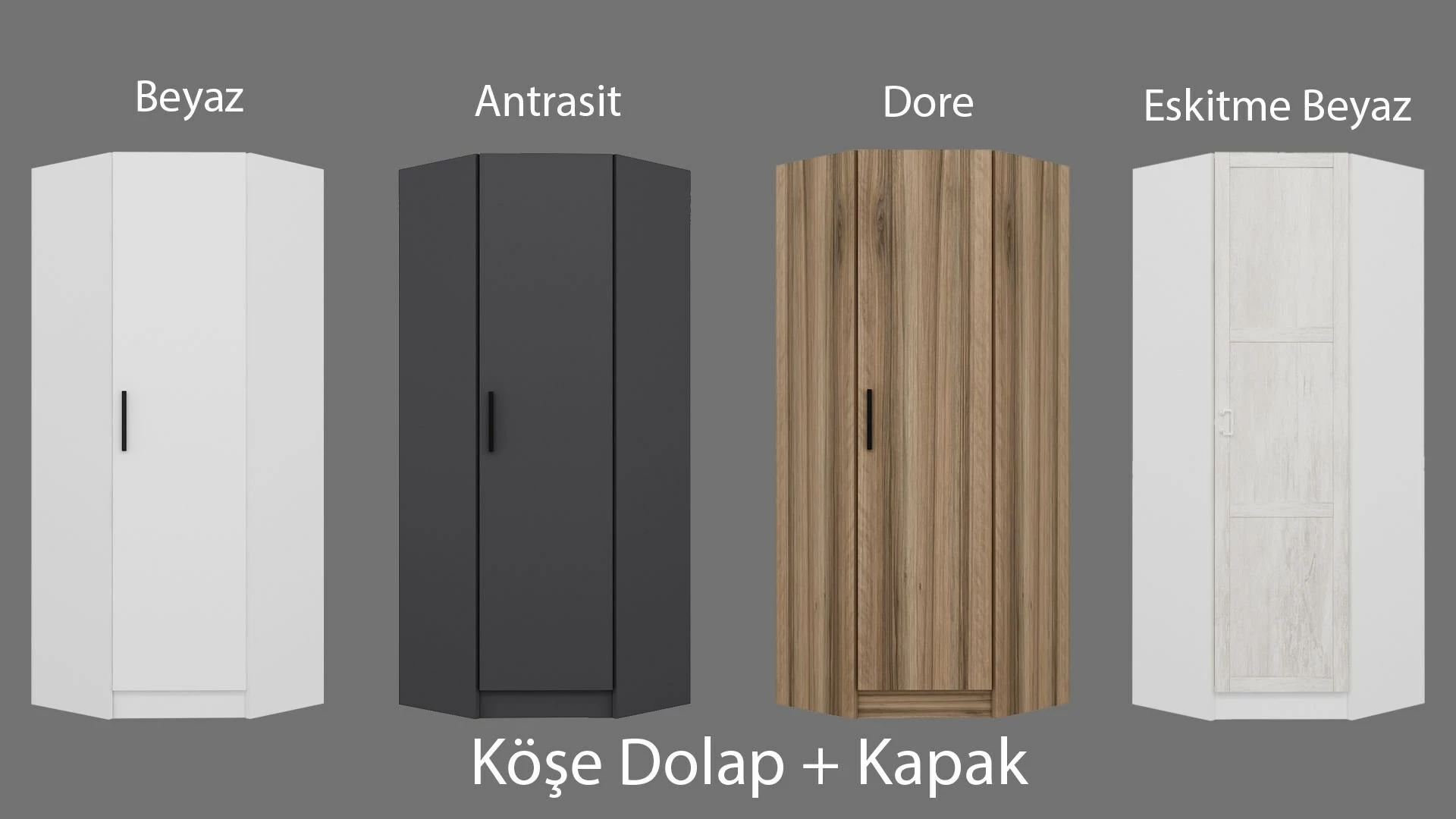 Dollap për rroba Skye Decor, Kale 1, ngjyrë e bardhë, 190cm