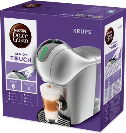 Makinë kafeje me kapsula Krups Genio S Touch KP440E 0.8 L 1500 W, argjendtë