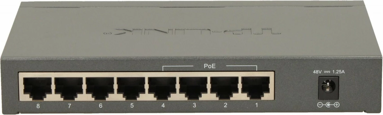 Switch TP-LINK TL-SG1008P, 8 porte Gigabit, 4 PoE, Desktop, i zi